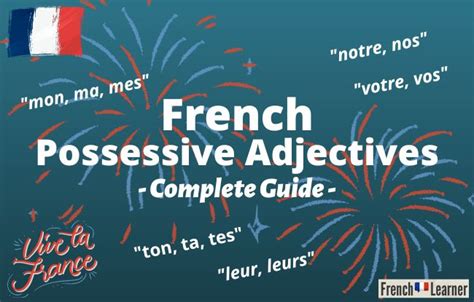 Master Possessive Pronouns in French: Unlock Communication with Confidence