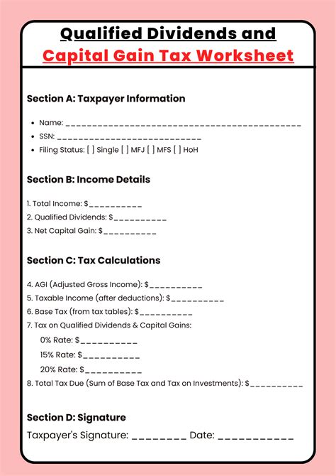 Master Qualified Dividends with Our Comprehensive Worksheet