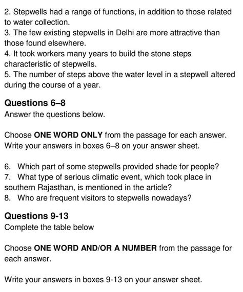 Master Stepwells Reading Passages: Unlock Your Answers Today!