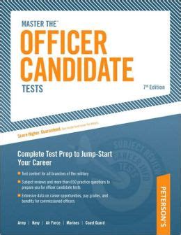 Master The Officer Candidate Tests Targeted Test Prep to Jump-Start Your Career Peterson s Master the Officer Candidate Tests Reader