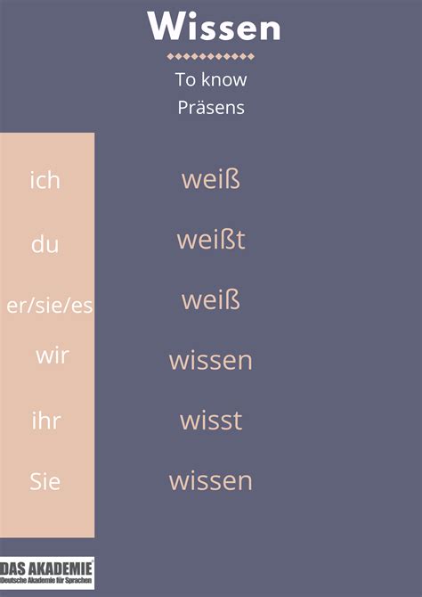 Master Wissen Conjugation and Elevate Your German Skills