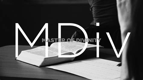 Master of Divinity (M.Div.)