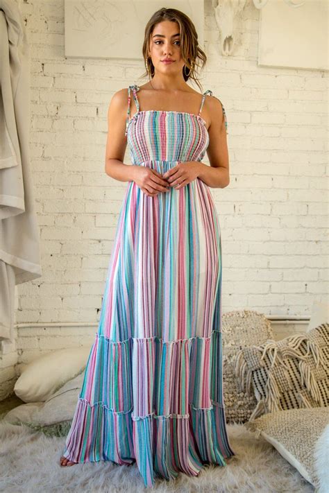 Master the Art of Effortless Elegance with 12 Perfect Striped Maxi Dresses