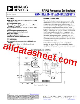 Master the Art of Frequency Synthesis with the ADF4111BRUZ-RL7: A Comprehensive Guide