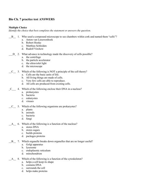 Mastering Biology Answers Chapter 7 Reader