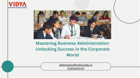 Mastering Business Administration: A Comprehensive Guide to Success in the Corporate World