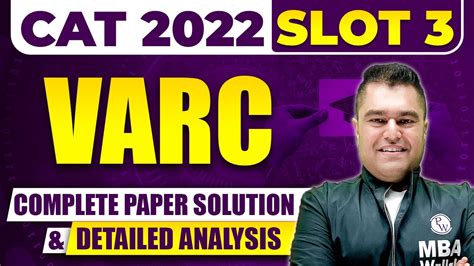 Mastering CAT 2022 Slot 3 VARC: A Comprehensive Guide