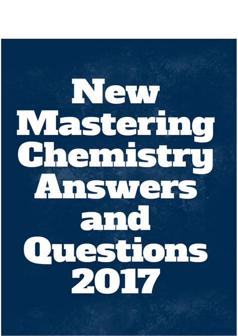 Mastering Chemistry Help Answers Epub