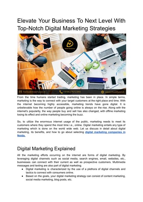 Mastering Digital Marketing: Elevate Your Business to the Next Level