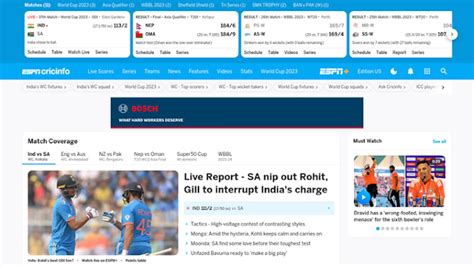 Mastering ESPNcricinfo for Cricket Enthusiasts: An In-Depth Guide