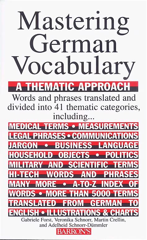 Mastering German Vocabulary: A Thematic Approach (Mastering Vocabulary) Kindle Editon