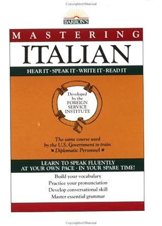 Mastering Italian: Book Only (Foreign Service Institute Language Series) Reader