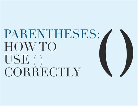 Mastering Parentheses in Accounting: A Guide to Clarity and Precision