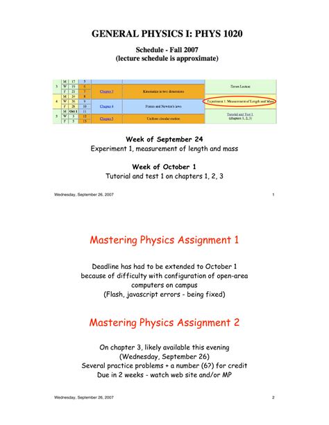 Mastering Physics Answer Key Homework Assignments Reader