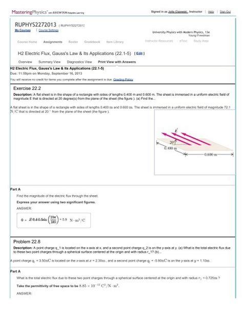 Mastering Physics Answers Chapter21 Reader