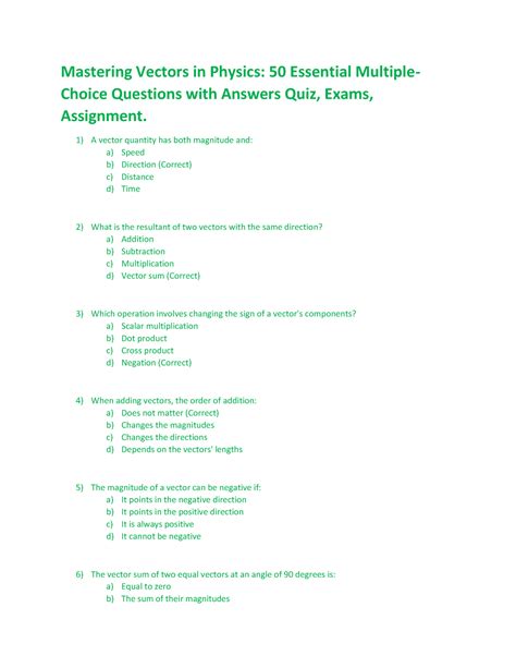 Mastering Physics Quiz Answers PDF