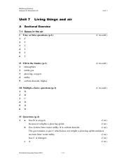 Mastering Science Workbook 2a Answer Doc