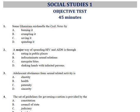 Mastering Social Studies with WAEC 2019 Exam Questions and Answers