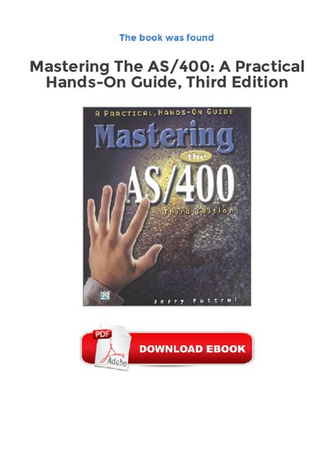 Mastering the As/400: A Practical, Hands-On Guide Ebook PDF