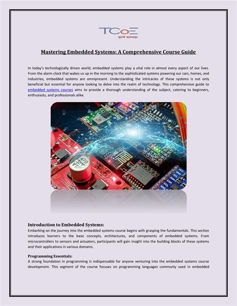 Mastering the DSPIC33FJ16MC304T-I/PT for Embedded Systems: A Comprehensive Guide