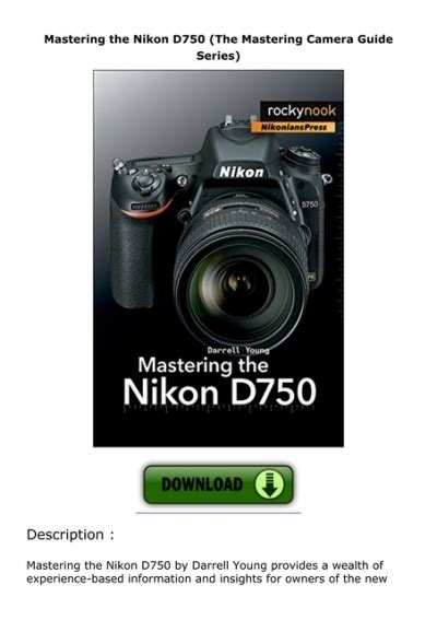 Mastering the Nikon D750 Reader