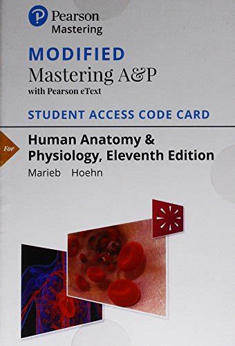 MasteringAandP with Pearson eText Standalone Access Card for Human Anatomy 7th Edition Mastering AandP Access Codes Reader