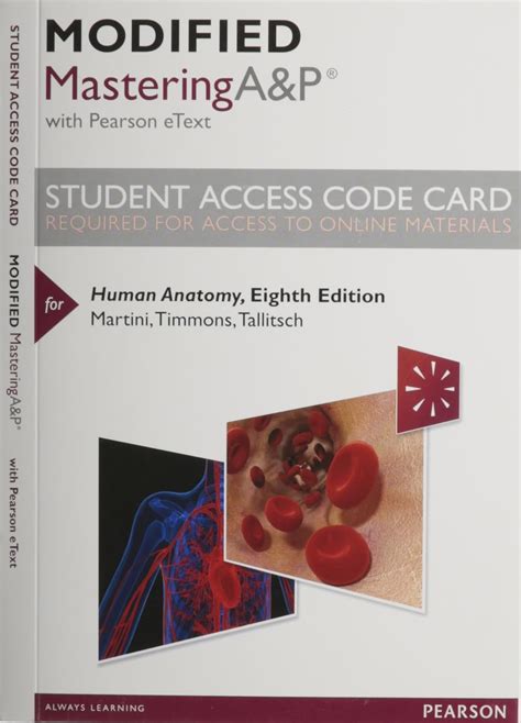 MasteringAandP with Pearson eText Standalone Access Card for Human Anatomy 8th Edition PDF