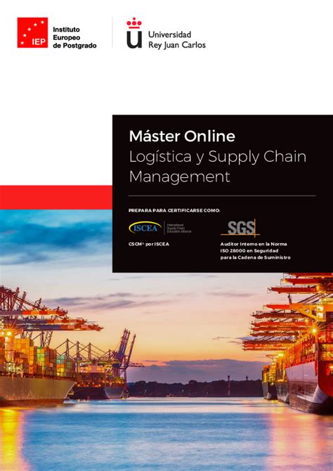 Masters in Supply Chain Management: Empowering the Logistics Elite