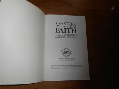 Masters of Faith Tried and Tempered Through the Ages Doc