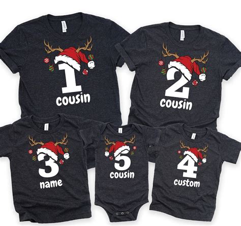 Matching Christmas Shirts for Cousins