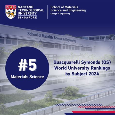 Materials Engineering: NTU's 6 Major Areas of Excellence