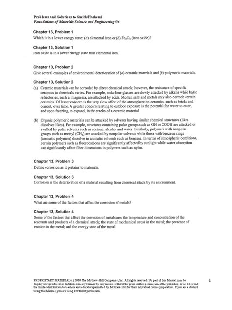 Materials Science Engineering Solutions 13 Hashemi Doc