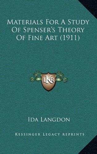 Materials for a Study of Spenser s Theory of Fine Art 1911 Kindle Editon