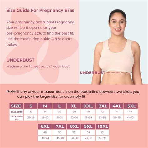 Maternity Bra Size Chart
