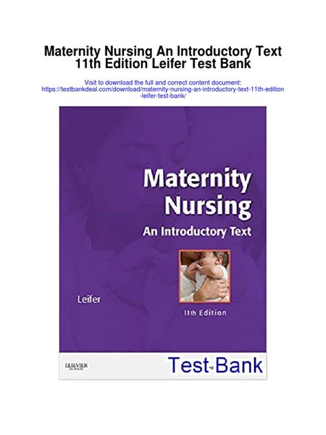 Maternity Nursing An Introductory Text 11th Edition Epub