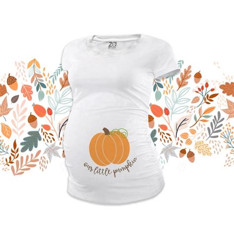 Maternity Shirt with Pumpkin: A Symbol of Autumnal Expectancy