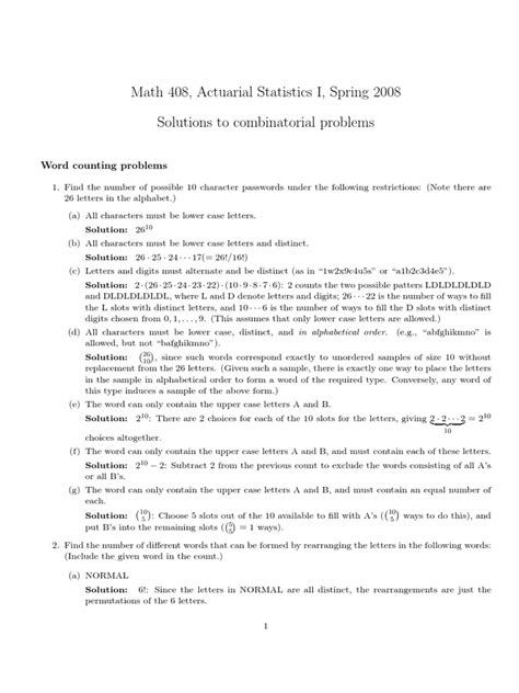 Math 408 Actuarial Statistics I Spring 2008 Solutions To Kindle Editon