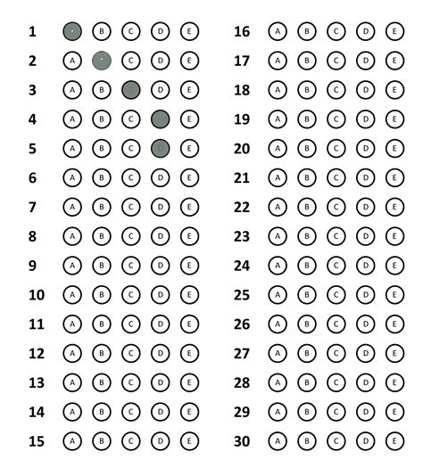 Math Answers Sheet Doc