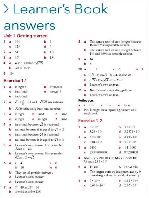 Math Book Answer Key Doc