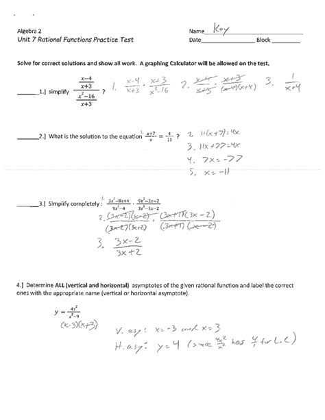 Math Eqations Answers Unit 7 Test Form Kindle Editon