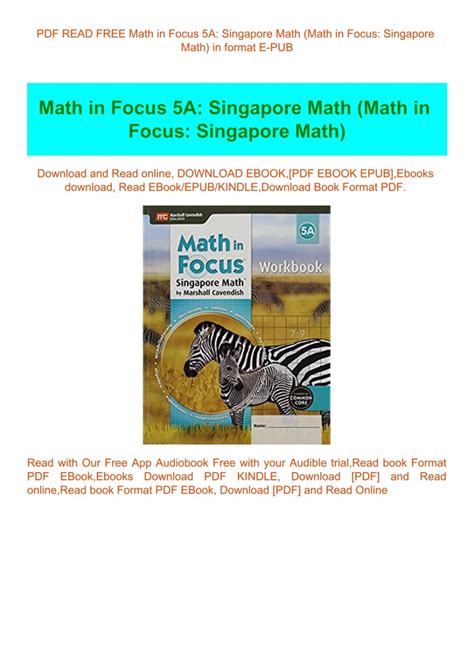 Math In Focus Singapore 5a Answers Reader