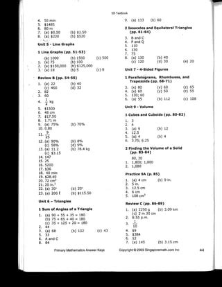 Math In Focus Workbook 5b Answer Key PDF