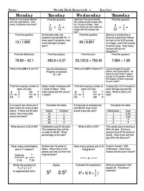 Math Matters 3 Answer Sheet PDF