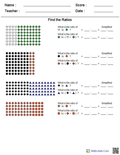 Math Ratios Worksheet With Answers Doc