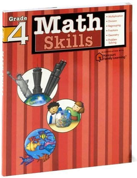 Math Skills Grade 4 (Flash Kids Harcourt Family Learning) PDF