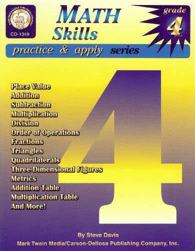 Math Skills Practice and Apply Grade 4 Kindle Editon
