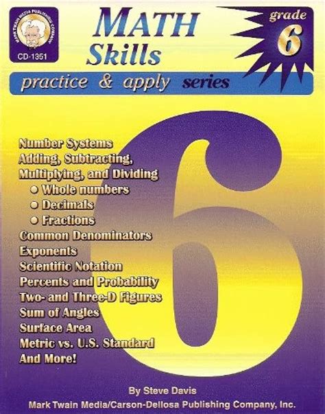 Math Skills Practice and Apply Grade 6 Epub