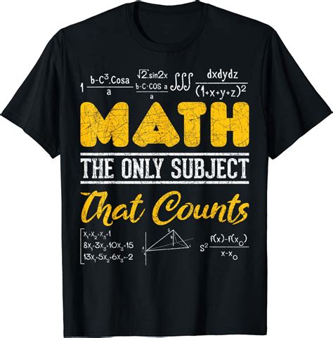 Math T-Shirts: Express Your Geeky Side with Style