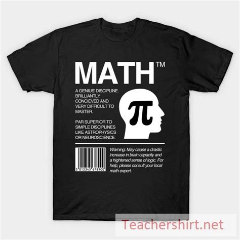 Math Teacher T-shirts: Express Your Passion for Numbers