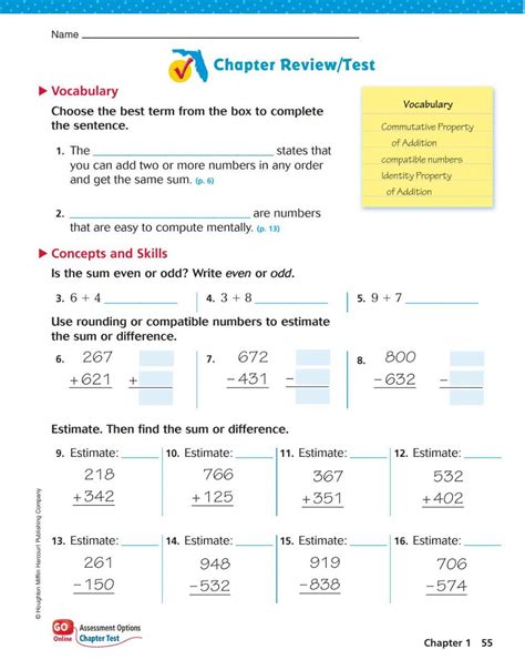 Math Worksheets Go Answers Doc